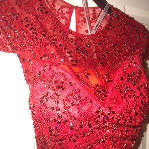 Beautiful Red Prom Gown